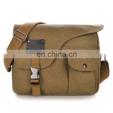 Mens fashion canvas shoulder messenger bag