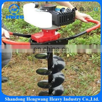 gasoline one person hand operated 2 stroke earth auger agricultural digging tools