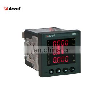 3 phase energy meter LED display AMC72-E4/KC with rs485 modbus rtu 4DI 2DO