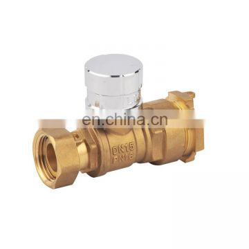 Magnetic Lockable Brass Ball Valve With Magnetic Handle