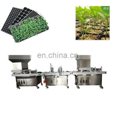 PLC Control Seed Tray Nursery Seedling machine. Vegetables and Flowers Auto seed planting seedling machine