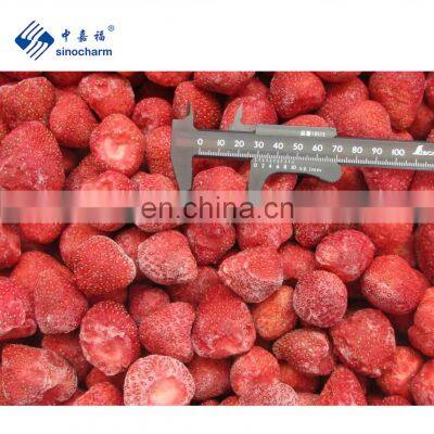 Sinocharm BRC-A Certified 15-25mm IQF Strawberry M13 Whole 9% Brix Frozen Strawberry