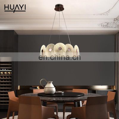 HUAYI High Quality Metal Modern Decoration Indoor Living Room Hotel Hanging Chandelier