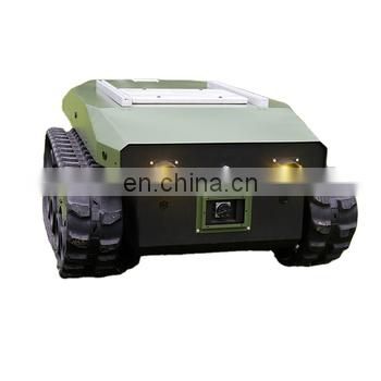 open source robots high speed rubber track military vehicle tank robot chassis