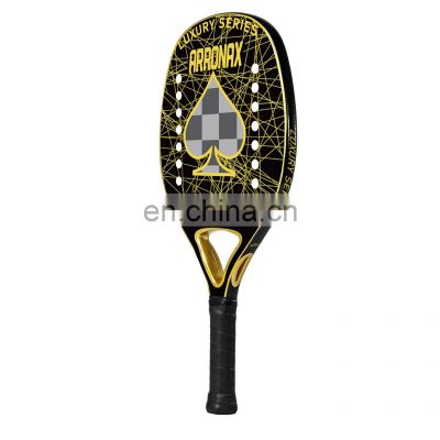 Customized Design Beach Tennis Racquet Raquete Beach Tennis 12K Customized Padel Racket
