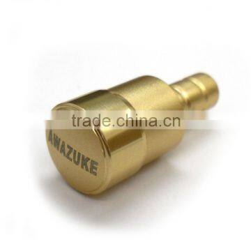 Aluminum lathe parts anodize gold colour