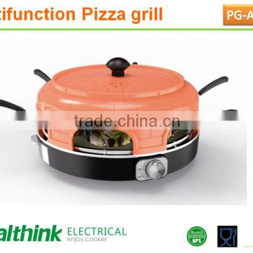 6 person new coming Multifunction Pizza Grill