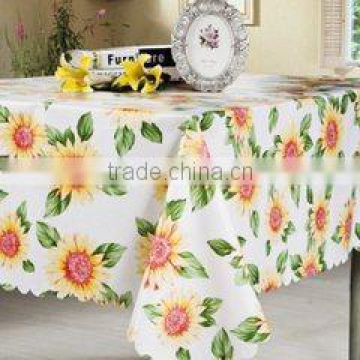 pvc table cloth with fannel back