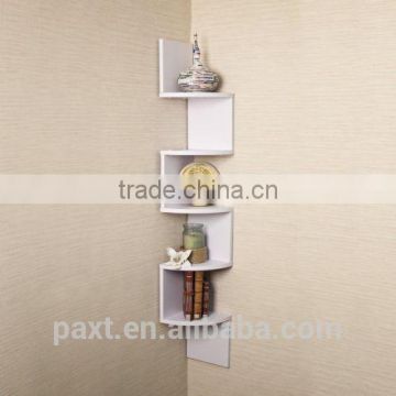 Decorative Corner Zig Zag Wall Mount Display Shelf Storage Shelves