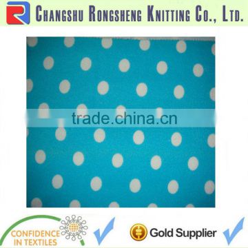 Blue spots absorbent toweling80%Cotton+ 20%poly