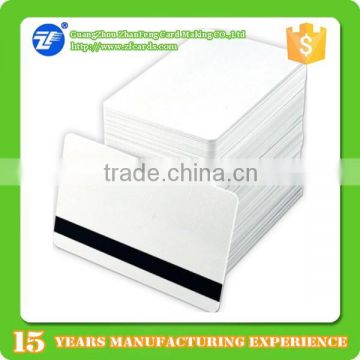 blank 2 track pvc card with fast shippment for thermal printing