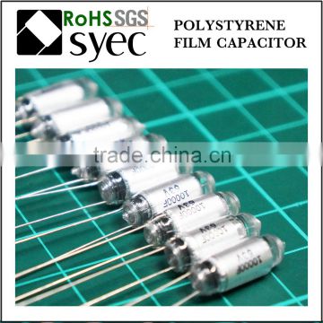 Tight Tolerances Radial Lead 122J 63V Polystyrene Film Capacitor