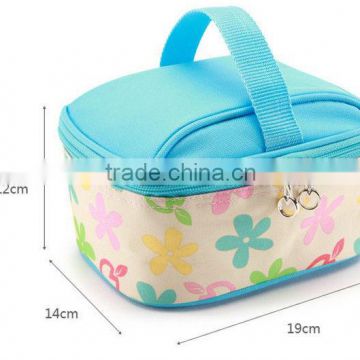 Lovely oxford cooler bag /keep warm bag with flower print on body
