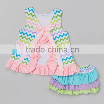 fashion pink and light blue boutique baby clothing new born garments for baby girls/kids outfits