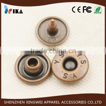 hot sale round metal rivets for trousers