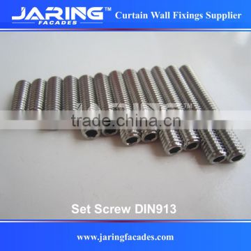 stainless steel 304 hex socket set screw with flat point DIN913 m6