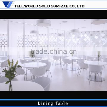 Tell World Artificial marble stone modern high class dining table