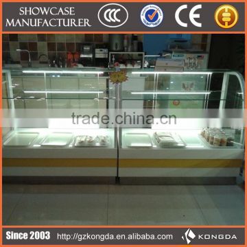 OEM all kinds of food showcase,acrylic candy display case