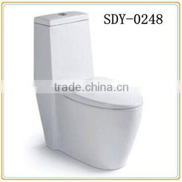 Hight quality ceramic toilet bowl price bathroom toilet wc product washdown s-trap 250mm one piece portable toilet