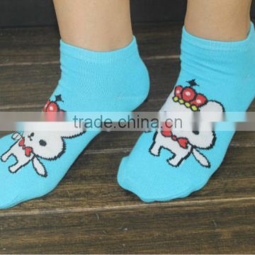 Cute Cartoon Jacquard Ankle Socks For Lady/Women