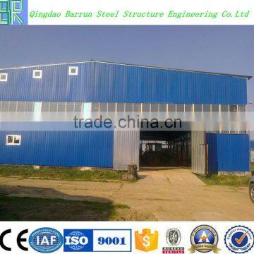 Prefabricated wokshop plant of steel structure construction