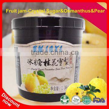 Hot Selling Pear Jam Fruit Juice Jam Flavors Recipes Bubble Tea Ingredients Factory