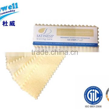 disposable cotton waxing strips with sawtooth edge