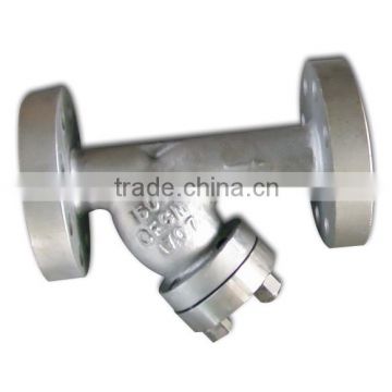 SS flanged end Y-strainer