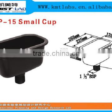 Small Size School Physics Lab Chemical Resistant Sink With PP Drain Bottle Trap