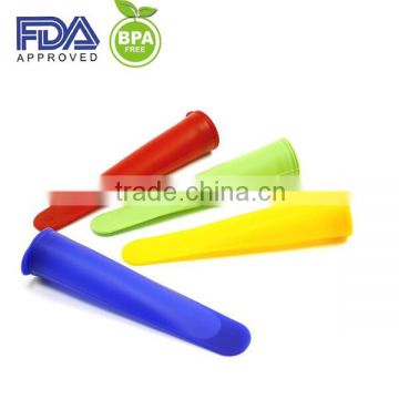 Mixed colors Silicone Essentials "Swirl Pops" Ice Pop Molds, Set of Six Durable, Flexible Popsicle Makers for the Whole Family