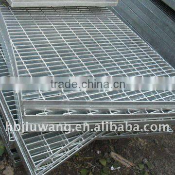 Hot dipped galvanized fabricated steel grating( customized shape)