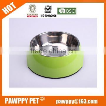 Melamine Dog Bowls With Stainless Steel Bowls