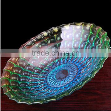 attractive and durable glass fruit plate