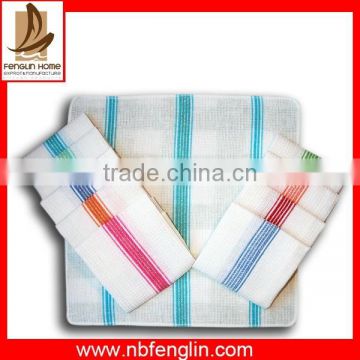 100% organic cotton white and plain dyed canvas kitchen tea towel india wholesale