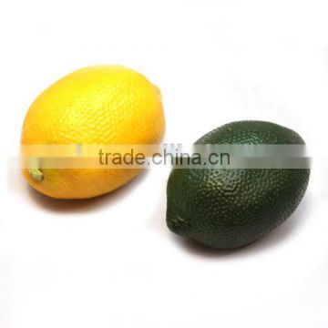 Decorative Fruit Yellow Lemon Green Lime Artificial Fruits