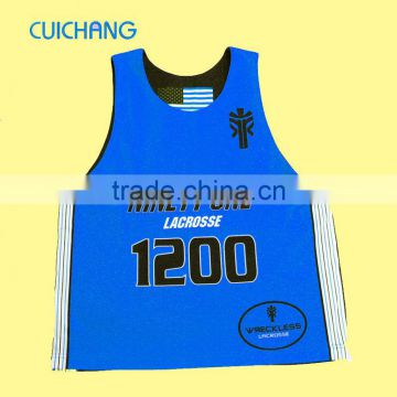 reversible lacrosse jersey with high quality