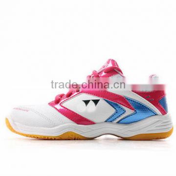Indoor table tennis shoes sneakers for female high quality, women badminton shoes sport brand name made in jinjiang factory