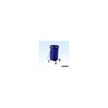 Stainless steel trolley for waste F-14-1  medical trolley
