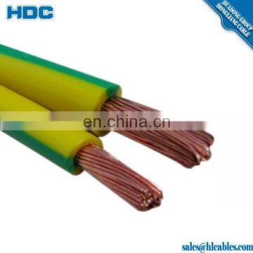 (Yellow/Green) 1*50mm2 Cu/PVC Flexible earth cable copper Earthing cable