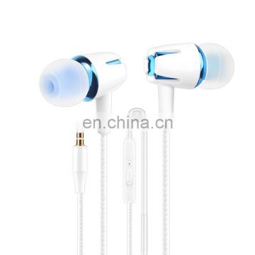 Golden Sky Promotion Mobilephone Earphone Shell Soft Wired Headphone With Microphone Gaming Headset Earbuds Earphone 3.5Mm Wired