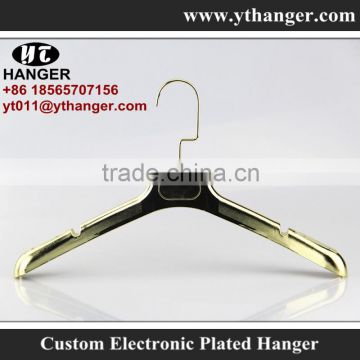 IMY-353 golden shiny dress hanger deluxe electroplating hanger