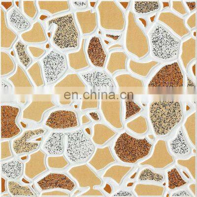 300x300mm orange color villa and hotel out door garden stone design ceramic rustic glazed floor tile