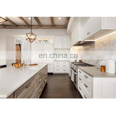 Modern shaker design usa decorated wooden kitchen cabinet wood door