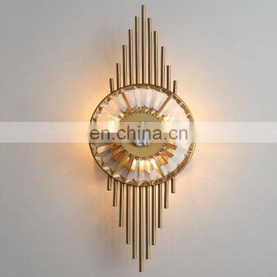 Creative Surface Mounted Lighting Modern New LED Wall Lamp For Bedroom Living Room Stairs Crystal LED Wall Light