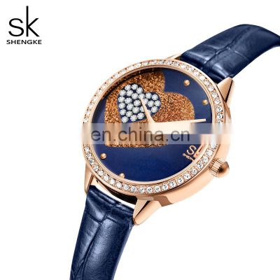SHENGKEG K0168L Water Resistant Watches Woman Wrist Luxury Rose Gold Watches High Quality Relojes Hombre