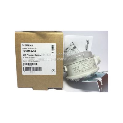 Original Siemens Differential Pressure Switch QBM81-3 for Ventilation and air conditioning system
