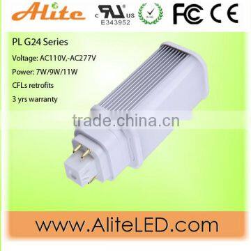 347V 277V UL CFLs cUL g23 led pl lamp Horizontal installation