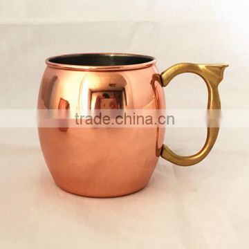 set of 4 Craft Cocktails - Handmade Copper Moscow Mule Mugs with Gift Box (Set of 4, 16 Oz., Smooth)