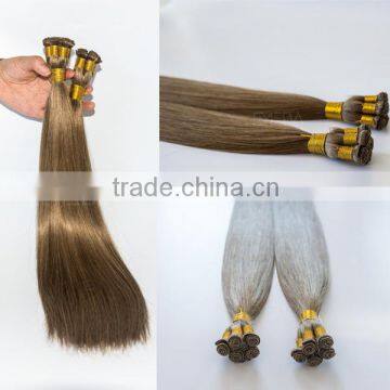 Wholesale Factory Price Good Feedback Direct Factory No Shedding No Tangle Premium virgin european human hair hand tied weft