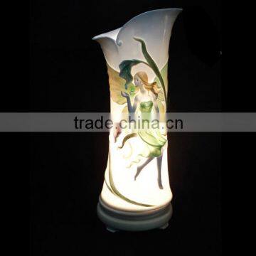 Handmade Ceramic Angel girl Art Deco Lamp                        
                                                Quality Choice